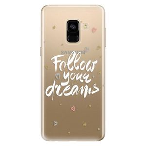 Odolné silikónové puzdro iSaprio - Follow Your Dreams - white - Samsung Galaxy A8 2018 vyobraziť