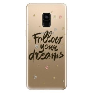 Odolné silikónové puzdro iSaprio - Follow Your Dreams - black - Samsung Galaxy A8 2018 vyobraziť