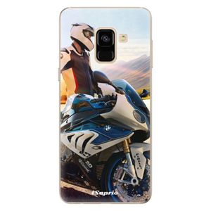 Odolné silikónové puzdro iSaprio - Motorcycle 10 - Samsung Galaxy A8 2018 vyobraziť