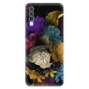 Odolné silikónové puzdro iSaprio - Dark Flowers - Samsung Galaxy A50 vyobraziť