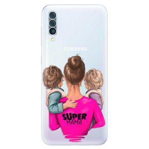 Odolné silikónové puzdro iSaprio - Super Mama - Two Boys - Samsung Galaxy A50 vyobraziť