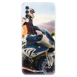 Odolné silikónové puzdro iSaprio - Motorcycle 10 - Samsung Galaxy A50 vyobraziť