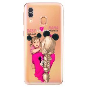 Odolné silikónové puzdro iSaprio - Mama Mouse Blond and Girl - Samsung Galaxy A40 vyobraziť