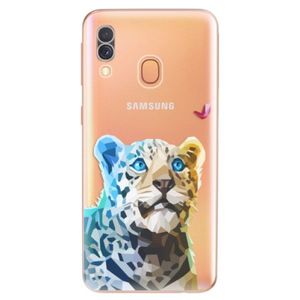 Odolné silikónové puzdro iSaprio - Leopard With Butterfly - Samsung Galaxy A40 vyobraziť