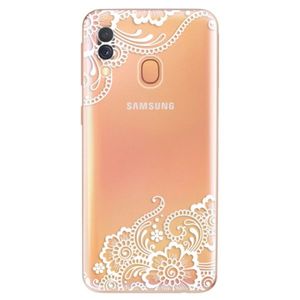 Odolné silikónové puzdro iSaprio - White Lace 02 - Samsung Galaxy A40 vyobraziť