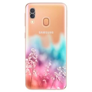 Odolné silikónové puzdro iSaprio - Rainbow Grass - Samsung Galaxy A40 vyobraziť