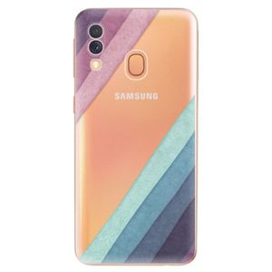 Odolné silikónové puzdro iSaprio - Glitter Stripes 01 - Samsung Galaxy A40 vyobraziť