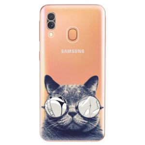 Odolné silikónové puzdro iSaprio - Crazy Cat 01 - Samsung Galaxy A40 vyobraziť