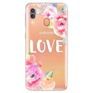 Odolné silikónové puzdro iSaprio - Love - Samsung Galaxy A40 vyobraziť