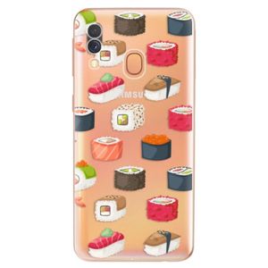 Odolné silikónové puzdro iSaprio - Sushi Pattern - Samsung Galaxy A40 vyobraziť