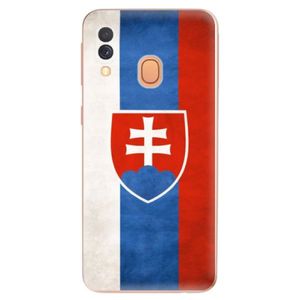 Odolné silikónové puzdro iSaprio - Slovakia Flag - Samsung Galaxy A40 vyobraziť