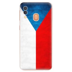 Odolné silikónové puzdro iSaprio - Czech Flag - Samsung Galaxy A40 vyobraziť