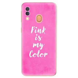Odolné silikónové puzdro iSaprio - Pink is my color - Samsung Galaxy A40 vyobraziť