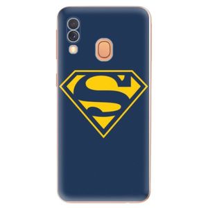Odolné silikónové puzdro iSaprio - Superman 03 - Samsung Galaxy A40 vyobraziť