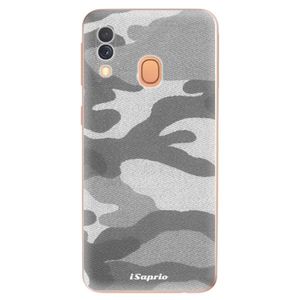 Odolné silikónové puzdro iSaprio - Gray Camuflage 02 - Samsung Galaxy A40 vyobraziť