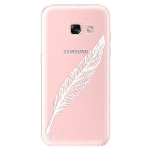 Odolné silikónové puzdro iSaprio - Writing By Feather - white - Samsung Galaxy A3 2017 vyobraziť