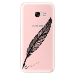 Odolné silikónové puzdro iSaprio - Writing By Feather - black - Samsung Galaxy A3 2017 vyobraziť