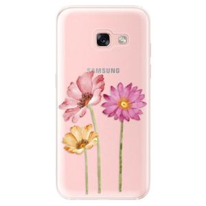 Odolné silikónové puzdro iSaprio - Three Flowers - Samsung Galaxy A3 2017 vyobraziť