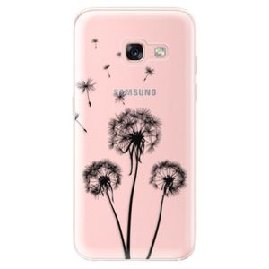 Odolné silikónové puzdro iSaprio - Three Dandelions - black - Samsung Galaxy A3 2017 vyobraziť