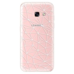 Odolné silikónové puzdro iSaprio - Abstract Triangles 03 - white - Samsung Galaxy A3 2017 vyobraziť