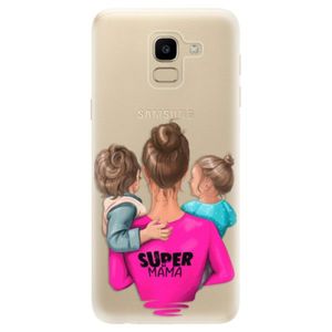 Odolné silikónové puzdro iSaprio - Super Mama - Boy and Girl - Samsung Galaxy J6 vyobraziť