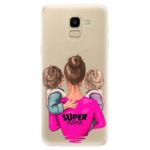 Odolné silikónové puzdro iSaprio - Super Mama - Two Boys - Samsung Galaxy J6 vyobraziť