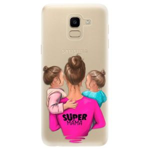 Odolné silikónové puzdro iSaprio - Super Mama - Two Girls - Samsung Galaxy J6 vyobraziť