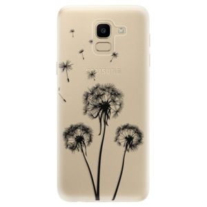 Odolné silikónové puzdro iSaprio - Three Dandelions - black - Samsung Galaxy J6 vyobraziť
