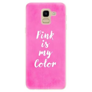 Odolné silikónové puzdro iSaprio - Pink is my color - Samsung Galaxy J6 vyobraziť