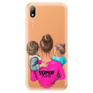 Odolné silikónové puzdro iSaprio - Super Mama - Boy and Girl - Huawei Y5 2019 vyobraziť