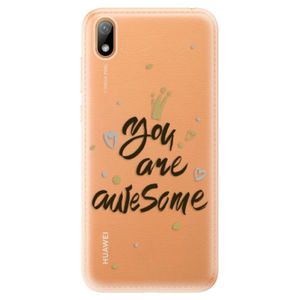 Odolné silikónové puzdro iSaprio - You Are Awesome - black - Huawei Y5 2019 vyobraziť