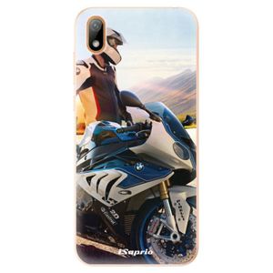 Odolné silikónové puzdro iSaprio - Motorcycle 10 - Huawei Y5 2019 vyobraziť