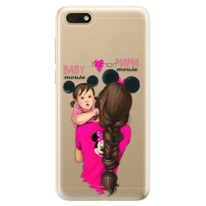 Odolné silikónové puzdro iSaprio - Mama Mouse Brunette and Girl - Huawei Honor 7S vyobraziť
