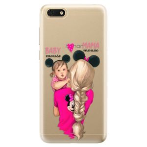 Odolné silikónové puzdro iSaprio - Mama Mouse Blond and Girl - Huawei Honor 7S vyobraziť