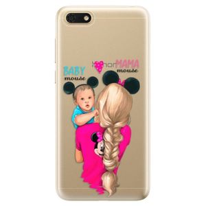 Odolné silikónové puzdro iSaprio - Mama Mouse Blonde and Boy - Huawei Honor 7S vyobraziť