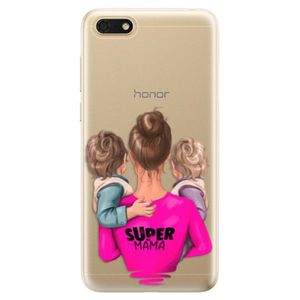 Odolné silikónové puzdro iSaprio - Super Mama - Two Boys - Huawei Honor 7S vyobraziť