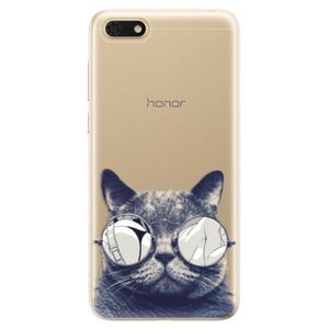 Odolné silikónové puzdro iSaprio - Crazy Cat 01 - Huawei Honor 7S vyobraziť