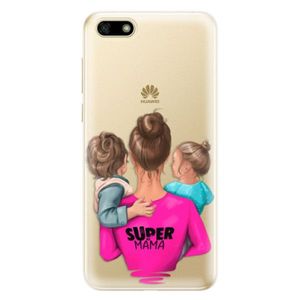 Odolné silikónové puzdro iSaprio - Super Mama - Boy and Girl - Huawei Y5 2018 vyobraziť