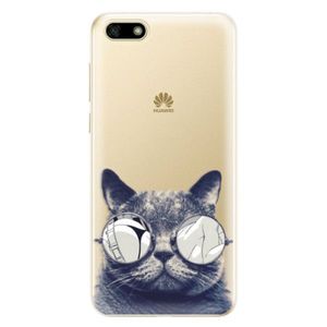 Odolné silikónové puzdro iSaprio - Crazy Cat 01 - Huawei Y5 2018 vyobraziť