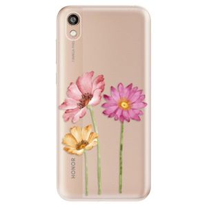 Odolné silikónové puzdro iSaprio - Three Flowers - Huawei Honor 8S vyobraziť