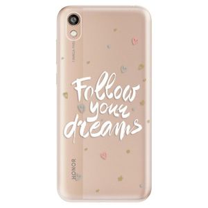 Odolné silikónové puzdro iSaprio - Follow Your Dreams - white - Huawei Honor 8S vyobraziť