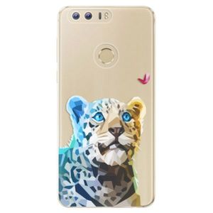 Odolné silikónové puzdro iSaprio - Leopard With Butterfly - Huawei Honor 8 vyobraziť
