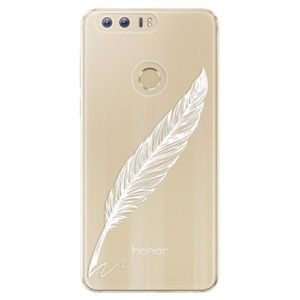 Odolné silikónové puzdro iSaprio - Writing By Feather - white - Huawei Honor 8 vyobraziť