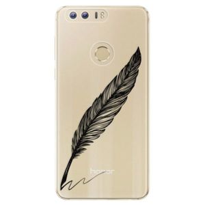 Odolné silikónové puzdro iSaprio - Writing By Feather - black - Huawei Honor 8 vyobraziť