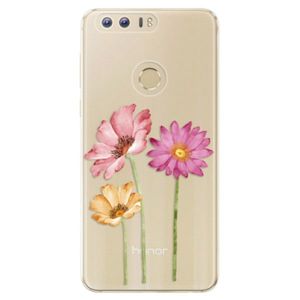 Odolné silikónové puzdro iSaprio - Three Flowers - Huawei Honor 8 vyobraziť