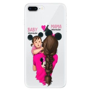 Odolné silikónové puzdro iSaprio - Mama Mouse Brunette and Girl - iPhone 8 Plus vyobraziť