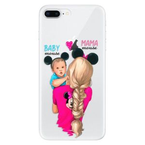 Odolné silikónové puzdro iSaprio - Mama Mouse Blonde and Boy - iPhone 8 Plus vyobraziť
