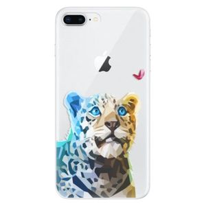 Odolné silikónové puzdro iSaprio - Leopard With Butterfly - iPhone 8 Plus vyobraziť