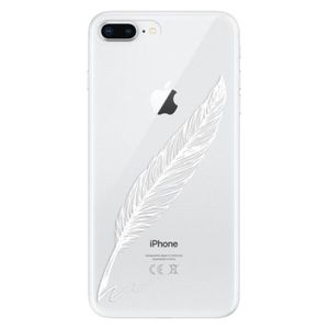 Odolné silikónové puzdro iSaprio - Writing By Feather - white - iPhone 8 Plus vyobraziť