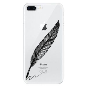 Odolné silikónové puzdro iSaprio - Writing By Feather - black - iPhone 8 Plus vyobraziť